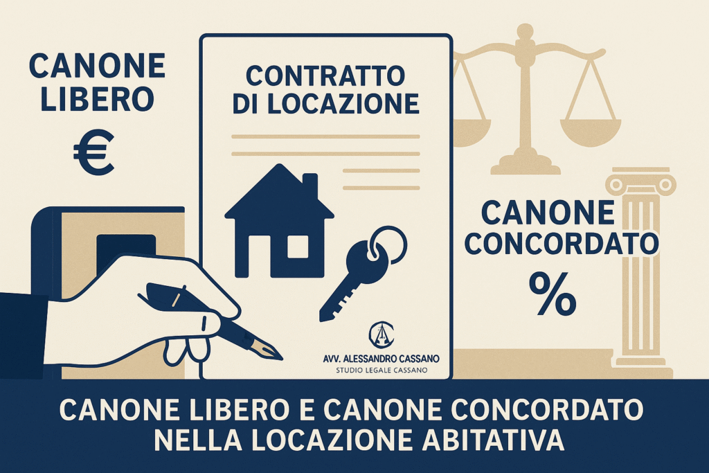 locazione abitativa a canone libero o canone concordato